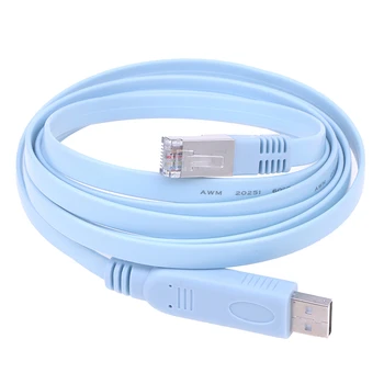 1,5 m 1,8 m-es USB-RJ45 A Cisco USB-Konzol Kábel KONZOL Debug Sort A7H5 A Cisco H3C HP Arba 9306 Router Rollover Konzol
