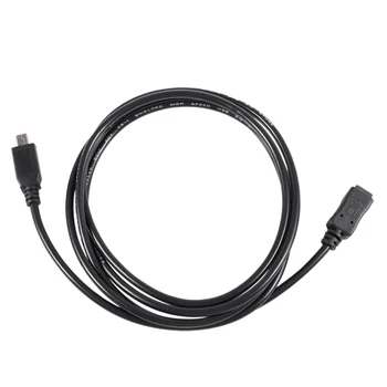 1,5 m-Mini USB-B 5pin Férfi-Nő Hosszabbító kábel Kábel Adapter Fekete