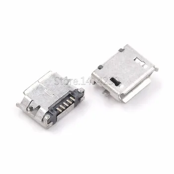 100 Micro-USB B Típus Női 5Pin SMT Aljzat Jack Csatlakozó Port PCB-Testület