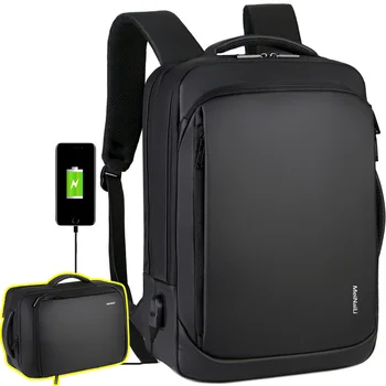 2023 Emberek USB Töltés Hátizsák 14 15.6 hüvelykes Laptop Táskák Férfi Üzleti Bagpacks Vízálló Multifunkcionális utazótáska mochila