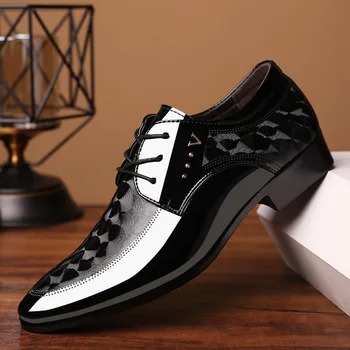 2023 Office-Férfi Ruha, Cipő, Divat Luxus Bőr Férfi Cipő Esküvői Hegyes Talpig Férfi Cipő Lélegző Oxford Cipő Zapatos Plusz