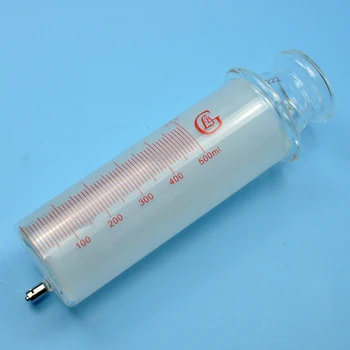 500ml Üveg-Fecskendő Nagy Kolbász Készülék Üveg Minta Páraelszívó Üveg Injektor nagy Kaliberű