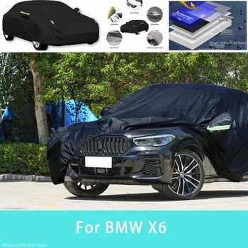 A BMW x6 Kültéri Védelem Teljes Autó Fedi hótakaró Napernyő, Vízálló Porálló Külső Autó tartozékok