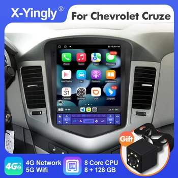 Android 12 autórádió Multimédia Lejátszó Chevrolet Cruze J300 2008-2012 Tesla Stílus Navigációs Apple Carplay 4G 2Din