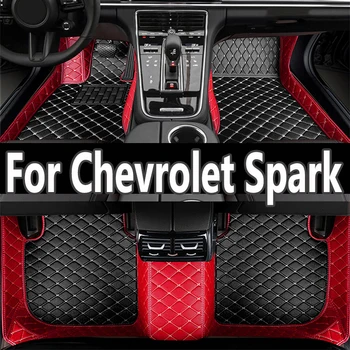 Autó Szőnyeg A Chevrolet Holden Barina Spark EV Ravon R2 M300 2011~2015 Anti-kosz Pad Szőnyegek Bőr Szőnyeg Autó Tartozékok