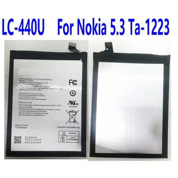 Eredeti LC-440U Csere Akkumulátor Nokia 5.3 Ta-1223 Mobiltelefon 3.85 V 3900mAh
