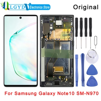 Eredeti LCD-Képernyőn, majd Digitalizáló Teljes Összeállítás A Keret Samsung Galaxy Note10 SM-N970