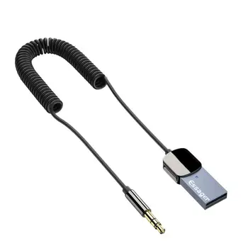 Essager Aux Bluetooth Adapter Audio Kábel Adapter USB 3,5 mm-es Jack Car Audio Aux Bluetooth 5.0 Kihangosító Készlet autórádió