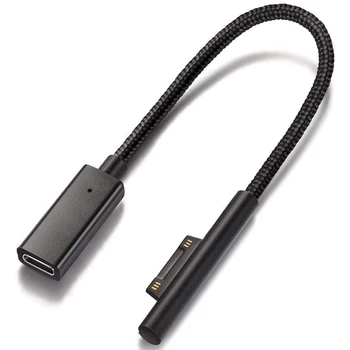 Fonott Nylon Felületi Csatlakoztassa az USB-C Töltő Kábel a Felszíni Pro7 Go2 Pro6 5/4/3 Felület Laptop Könyv