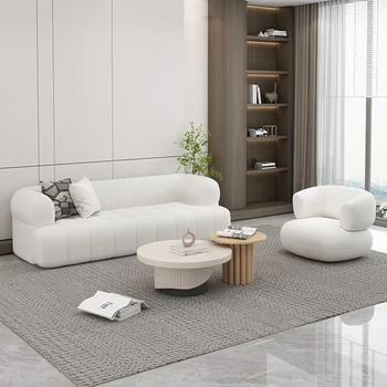 Fotel Italiano Kanapé Északi Fehér Minimalista Hab Szivacs Egyenesen A Kanapén Nagy Design Új Kínai Fauteuil Szalon Otthon Bútor