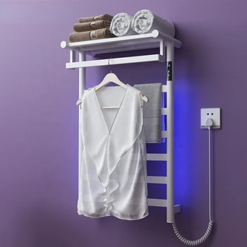 Intelligens fürdő törülközőtartó fürdőszoba kiegészítők elektromos törölközőtartó a polc fehér törölközőtartó