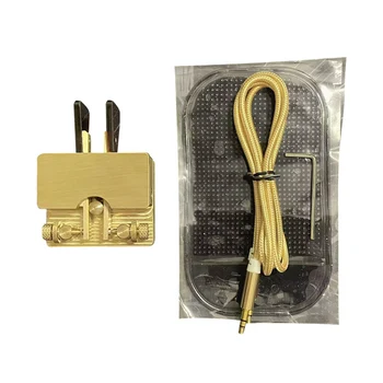 JCY-56 Réz Telegraph Kulcs Automatikus Kulcs a Kettős Evezőt, Mágneses CW Kulcs Morse Kulcs
