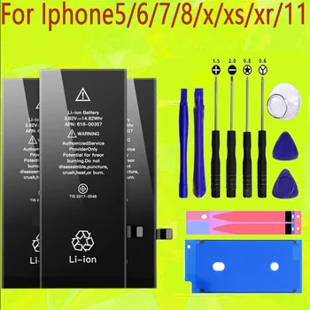 Kiváló minőségű Akkumulátor iPhone 6 6 7 8 Plusz X XR Xs Max 11 Pro 12 12 Pro Max 12 Mini Mobiltelefon-Akkumulátor, Ingyenes Eszközök