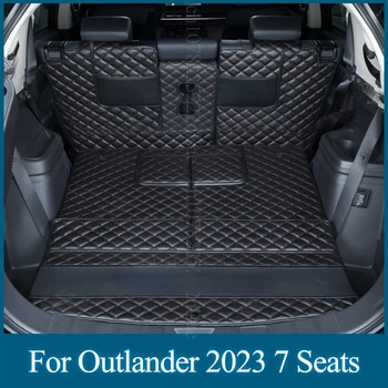 Kocsi Csomagtartójában Mat Mitsubishi Outlander 2023 5/7 Ülések Tartozékok Fél Betakar-körül Bőr Módosított Különleges Rakomány Bélés
