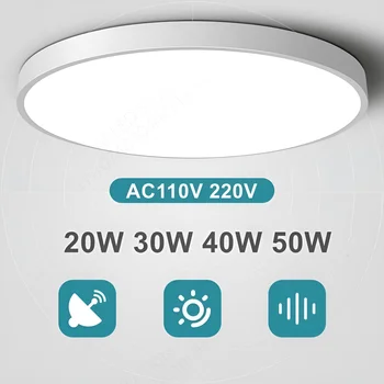 Led Mennyezeti Lámpa 20W 30W 40W 50W Fény energia-megtakarítás A Nappali Körben Panel Lámpa Hálószoba, Konyha, Erkély, Folyosó Világítás