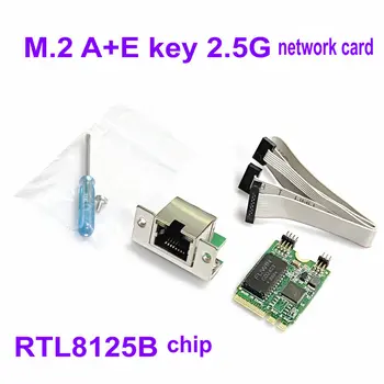 M. 2+E 2, 5 G Ethernet Adapter 2.5 G/1 G/100M Multi-Gigabit M. 2 Hálózati Kártya 8125B COM