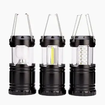 Mini 3*COB Sátor Lámpa LED Hordozható Lámpa TelescopicTorch Kemping Lámpa Vízálló vészvilágítás Powered By 3*AAA Dolgozik Fény