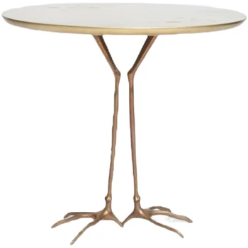 Modern Retro Art Designer, Kreatív Fény Luxus Nappali Kanapé Oldalán Táblázat Mágikus Karom Északi Egyszerű Rozsdamentes Acél Tea Asztal