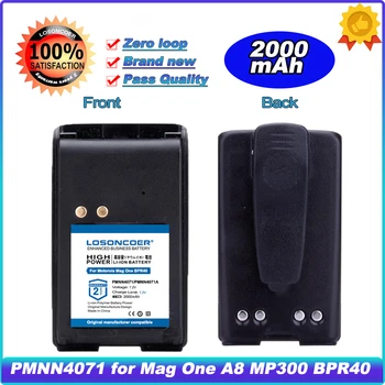PMNN4071 PMNN4071AR 2000mAh NI-MH Akkumulátor Motorola Mag Egy A8-as MP300 BPR40 Hordozható Rádió Walkie Talkie Akkumulátor