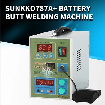 Sunkko 787A+ 220V Akkumulátor Hely Hegesztő Impulzus Hegesztés Gép 18650 Lítium-ion Akkumulátor Csomag a 0,05 - 0,2 mm