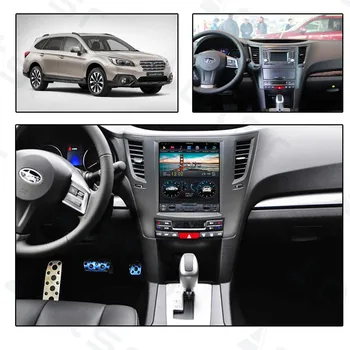Tesla Nagy Képernyőn Android Subaru Legacy Outback 2009 - 2014 PX6 Autó Multimédia Lejátszó GPS Navigációs Auto Rádió Fejét HD DVD