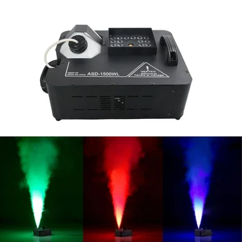 Távoli RGB DMX LED 1500W Köd, Füst Gép Colores Tűzijáték Fogger A Diszkó Bár, DJ Party Színpad Fények Hatása Show Atomizador
