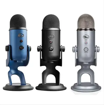 Yeti Professzionális Multi-pattern USB Mikrofon Felvétel Streaming Kék, Ezüst-Fekete Opcionális Vezetékes 16 Ohm