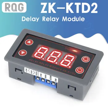 ZK-KTD2 5V 5A 12V 24V Teljes mértékben Kompatibilis Késleltetés Relé Modul Ravaszt Ciklus Időzítés Ipari Anti-Túllépés