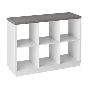 Építsd meg A Saját Bútor 6-Kocka Szervező, Fehér Faux Beton Felső