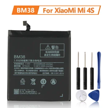 Új Csere Akkumulátor BM38 A Xiaomi Mi 4S m4-ek 100% Új Telefon Akkumulátor 3260mAh
