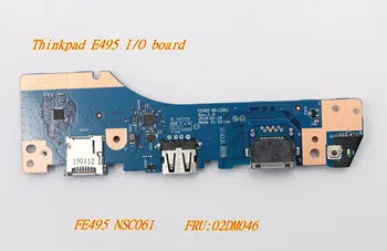 Új, Eredeti Sub USB Kártya Testület Csatlakozó Lenovo Thinkpad E495 Laptop, i/O board Hálózati Kártya Testület FE495 NS-C061 FRU:02DM046