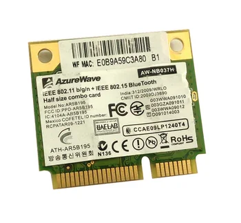 ÚJ Vezeték nélküli Kártya AzureWave AW-NB037H AR9285 AR5B195 AR9002 Fél Mini PCI-E WLAN-WIFI, A Bluetooth 3.0